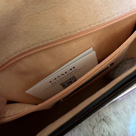 Coach C8607 Georgie Shoulder Bag In Color block IN Blush/Taffy. - Picture 7 of 9